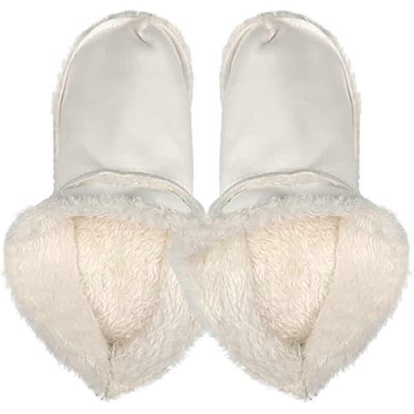 Indlægssåler til Crocs-sko, Hvid Pelsindsats Foring Sko Indersål Size 35-36