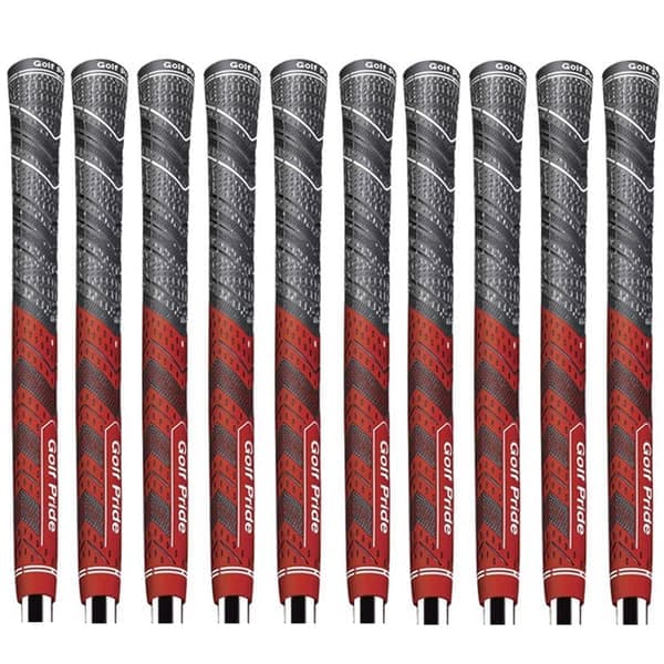 10 kpl Golf Pride MCC PLUS 4 -golfgrippejä vakiokoko Red