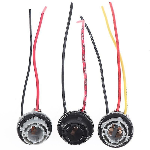 2 stk 1156 1157 Pæreholder Bay15d Lampeholder P21/5w Adapter Basekontakt 1157 BAY15D
