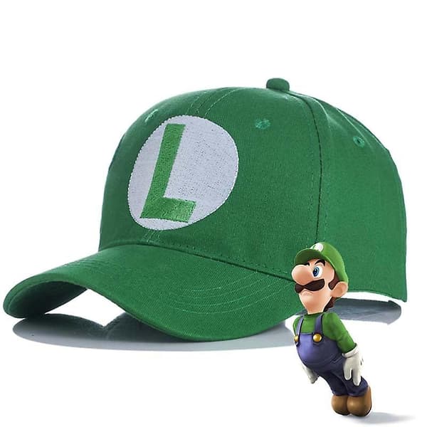 Super Mario Baseball Caps Broderi Logo Skygge Red