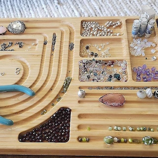Tre Perlebrett Smykkestreng Perleorganisatorbrett For DIY-Laging Armbånd Halskjeder Håndverksutstyr Verktøy B