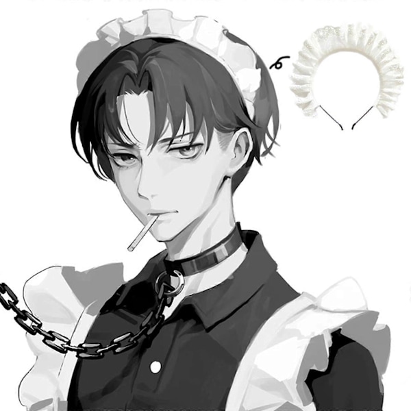 Lolita-hiuspanta, Elegantti Ontto Kuvio Hiusrengas Pliseeratulla Pitsillä Cosplaylle