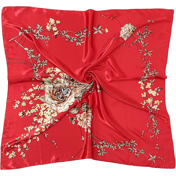 Huvudscarf i Silkesatin - Olaof Scarf för Kvinnor, Sova, Kvadratisk, Designer Bandana Olaof Scarf Style 14