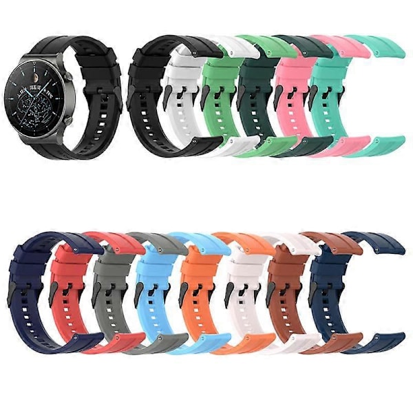 Rem for GT2 Pro Rem Silicone Urrem til Huawei Watch GT 2 GT 46mm /GT 2e/HONOR Magic Band Sport Armbånd 22MM 13 azure