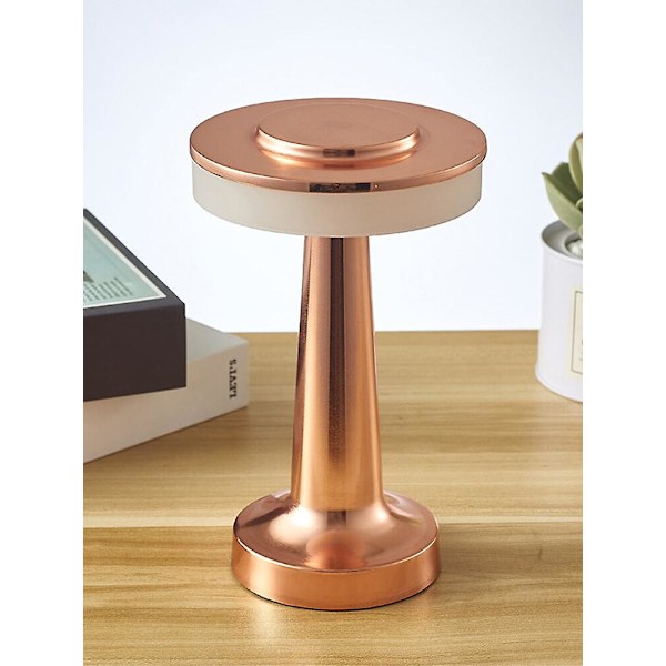 Bordlampe med berøringssensor, 3 fargemoduser, oppladbar, for barnerom, kontor, hjem, nattlys for barn, barnerom, 100% ny silver