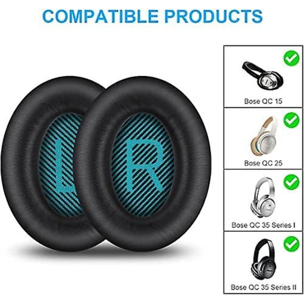 1 par ørepuder udskiftning af Quietcomfort 35 (qc35) og Quiet Comfort 35 Ii (qc35 Ii) over-ear hovedtelefoner Blue