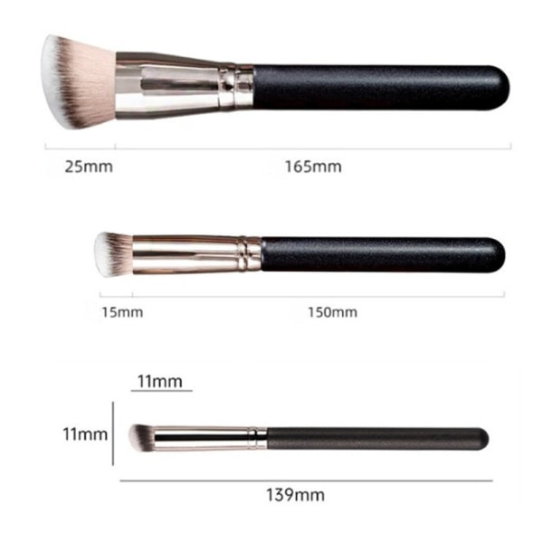 Makeupbørste til Foundation, Concealer, Skråning - Makeupværktøjer 170Foundation Brush