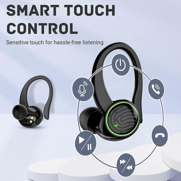 til Samsung Galaxy S20 FE Bluetooth 5.3 Hovedtelefoner 3D Stereo med ørekrog