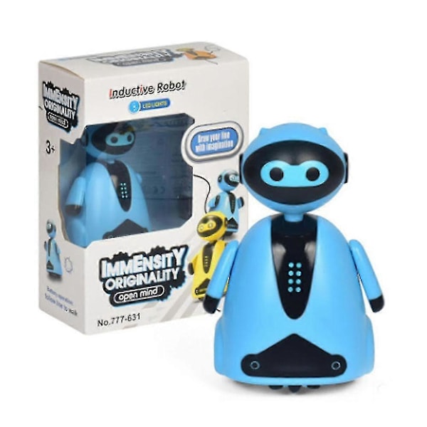 Magisk Pen Legetøj Induktiv Robot Model Børnegave - Følg Enhver Tegnet Linje blue