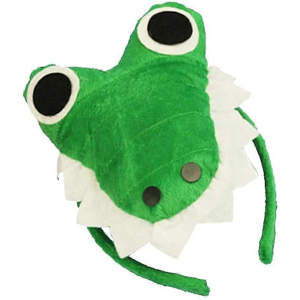 Dyrehodebøyle Plysj Party Hodeplagg Hodebøyle Party Cosplay Kostyme Rekvisitter - Krokodille