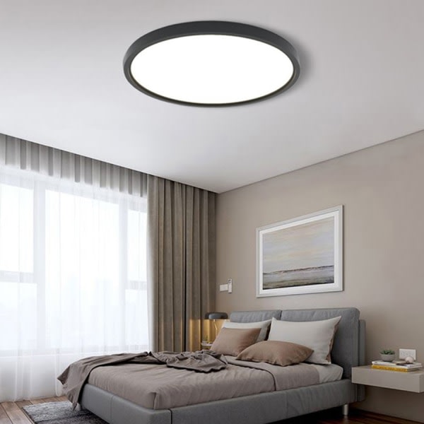 Ultraflat LED-taklampe med indirekte bakgrunnsbelysning, integrert