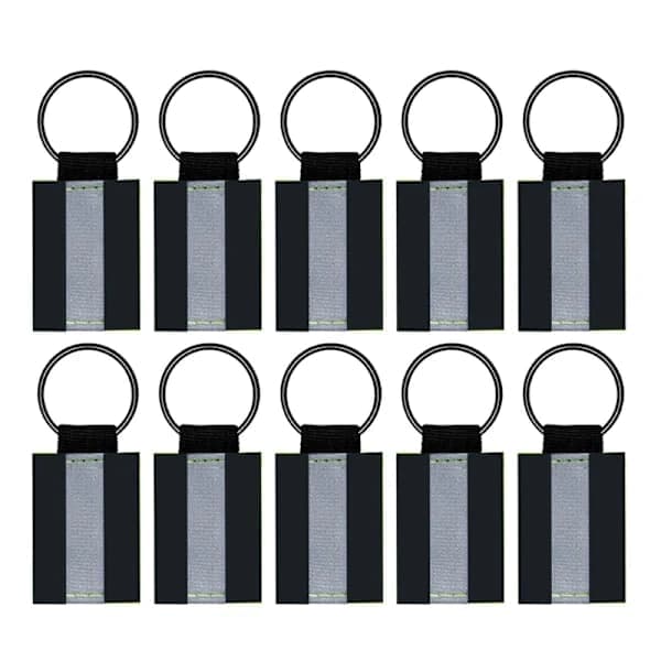10 st/set reflekterande nyckelringberlocker gröna reflexer reflekterande hängande reflex för ökad synlighet i mörkret, ta