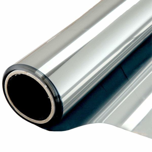 INF Vindusfilm personvern solbeskyttelse speileffekt 60x200 cm Sølv Sølv