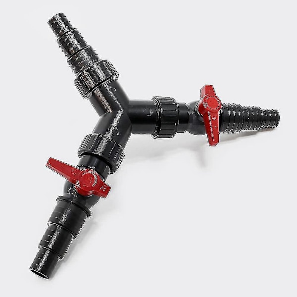 Y-jakaja 25/32/38mm allasletkulle (1\"/1 1/4\"/1 1/2\") säätöventtiilillä
