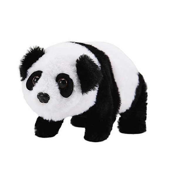 Elektrisk Panda Plysleje, Laver Lyde, Gående Panda Plysle, Lydlegetøj, Elektrisk Dyr, Bevægelig Panda, Interaktivt Legetøj til Børn capable cat