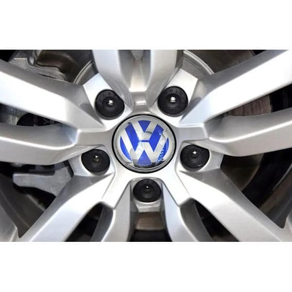 4-pack - Volkswagen VW Navkapslar / Fälgemblem - Bil Silver 65 mm 65 mm