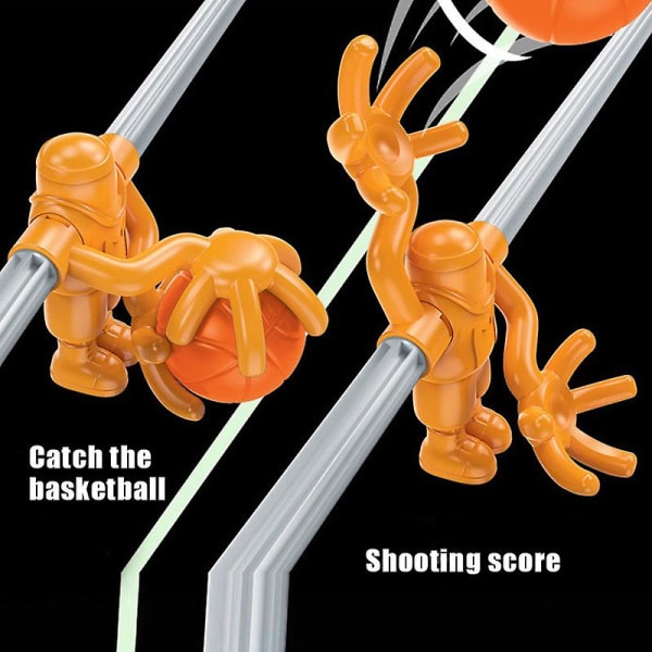 Basketball Brettspill med 10 baller Mini Finger Basket Sports Leke for Barn Fingerspiss Skyte Leker Brett Party Games Orange Single