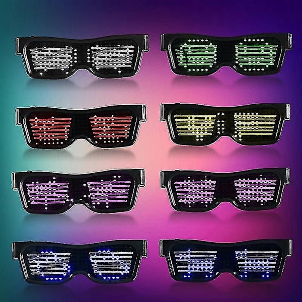 Älylasit LED-valolasit Bluetoothilla red