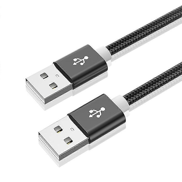 USB 2.0 A Han til A Han USB Kabel 480 Mbps Højhastigheds Dataoverførselskabel Black 3m