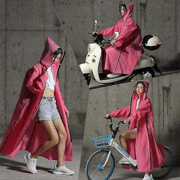 2023 Vespa Regndresser Herre/Menn Glidelås Hette Poncho Motorsykkel Regntøy Lang Stil Fottur Poncho Miljøvennlig Regn Regndresser sommer-Yvan Yello xL