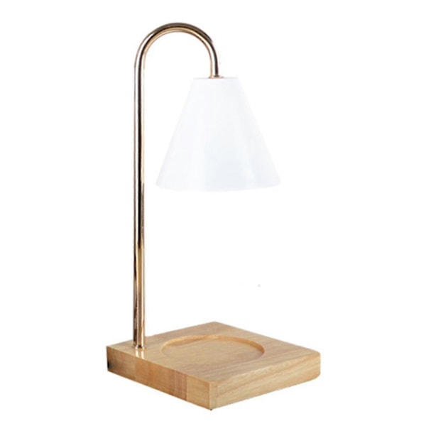 Dimmbar Stearinlysvarmer Lampe Lys Stearinlys Smelter Bordlampe Duftlys Holder For Krukke Lys Voks Smelting Log   White Hood