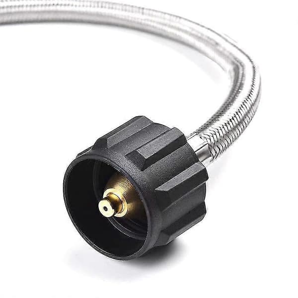 2-pack 12-tums RV propanslang, flätad propantankslang för RV tvåstegs propanregulator, 1/4-I
