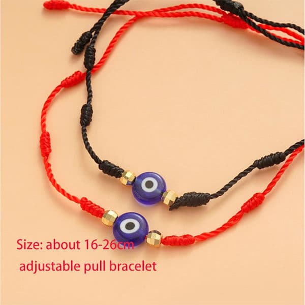 6 STK/SET Onde Øye Armbånd Lykke 7-knute type2 type2