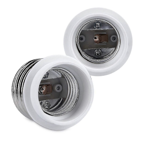 10x Sockeladapter - 10x E40 Till E27 Sockelkonverterare - E27 Bas Lamphållare Adapter För Halogen Led