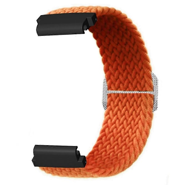 Joustava Nylon-kellohihna Urheiluranneke Garmin Fenix 7S / 6S / 5S:lle, 20 mm PC-liittimellä Orange
