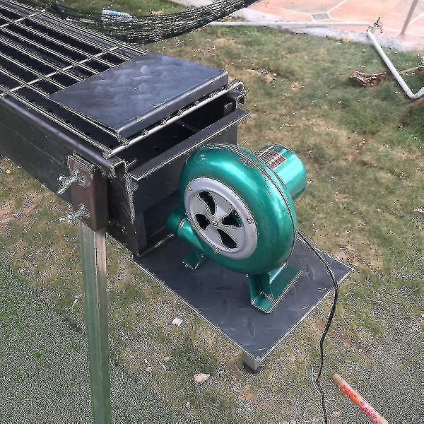 220V säädettävänopeuksinen sähköpuhallin - BBQ-tuuletin puuhiilellä taottu puhallin (30w)