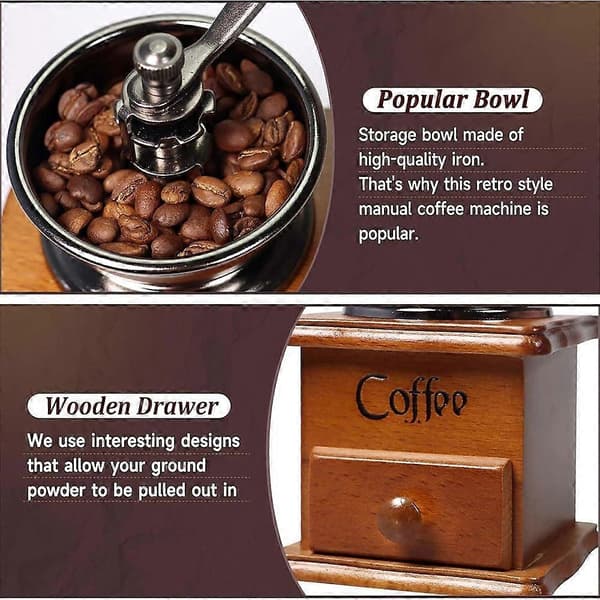 Caf manual med kaffekapsel, cepillo för rebabs, metallkonfiguration, driftsutrustning