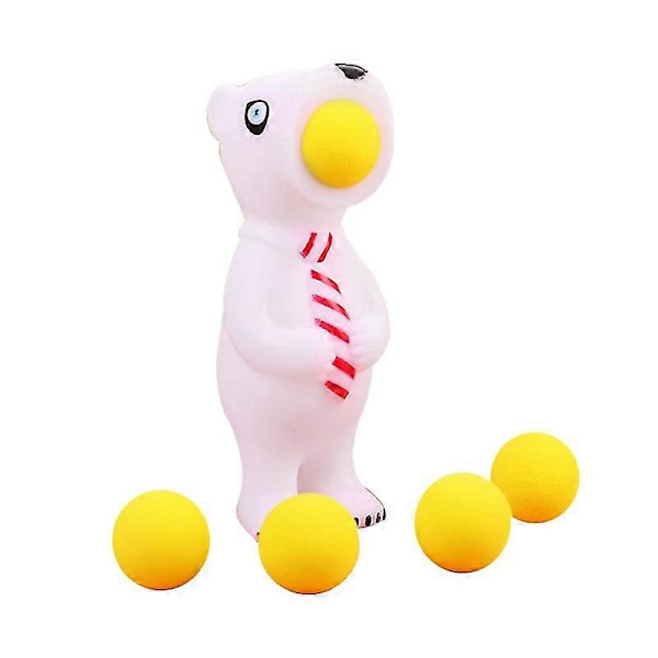 Stressiä lievittävä söpö squishy-lelu ammuntapeli lelu vaahtomuovipalloilla Popper-lelu Tie bear