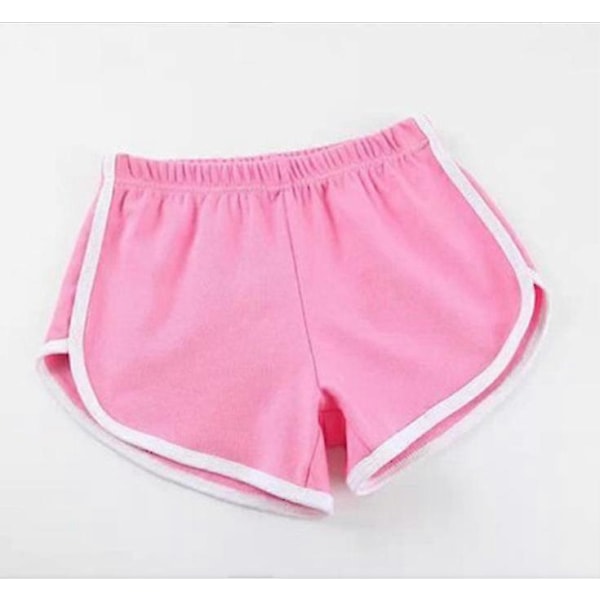 Sportsshorts Dame Hjemme Casual Ensfarget Mote Yoga Strandbukser Godterifarge Hot Pants A pink L