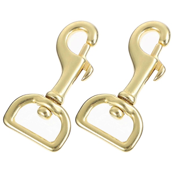 2 stk. Messing Drejelige Bolt Snap Hooks Drejelige Øje Enkelt Endet Scuba Diving Clips