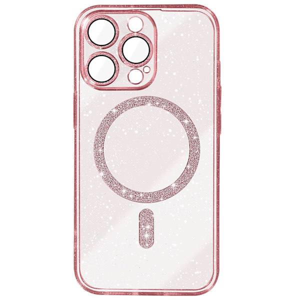 Deksel for iPhone 15 Pro MagSafe Glitter
