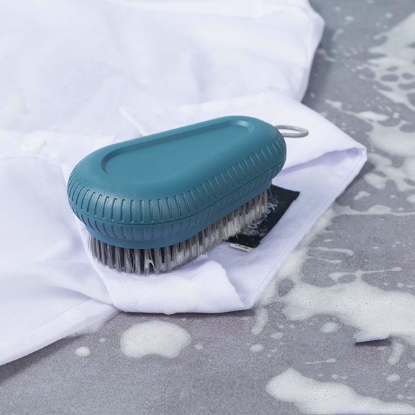 Rengøringsbørste blød børste børste tøj undertøj sko skrubbebørste, nem at gribe husholdnings rengøringsbørster værktøj (blå)