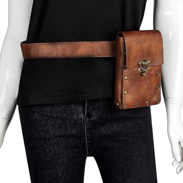 Steampunk Crossbody Axelväska Gotisk Midjeväska