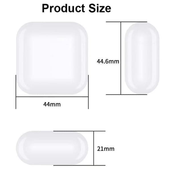 Trådløst ladeetui for AirPods 1/2 Gen - Bluetooth-synkroniseringsknapp, Hi-Fi stereolyd, GPS-posisjonering for iPhone og Android