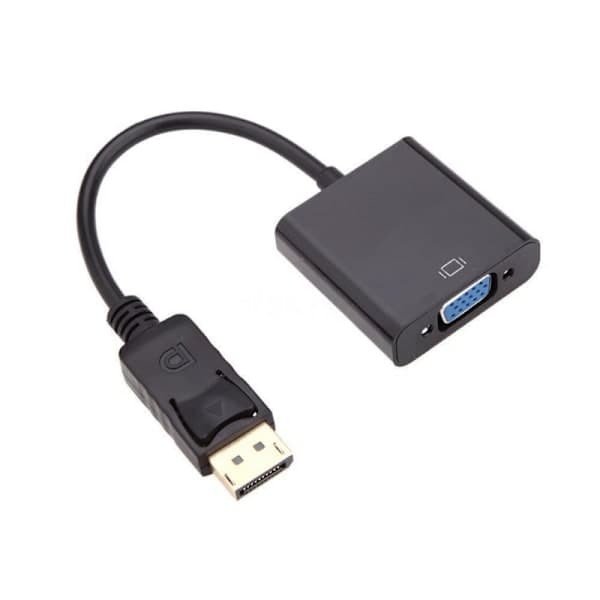 DisplayPort til VGA-adapter Svart 3-pakning 3-Pack