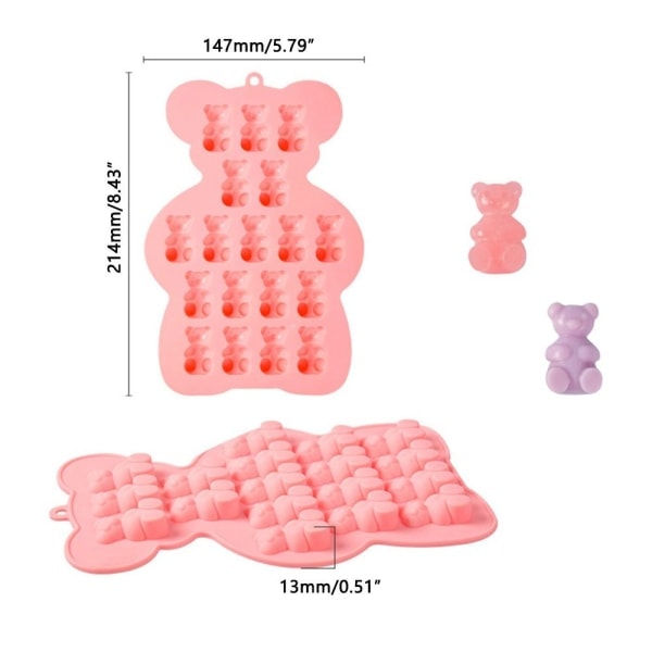 Gummy Bear Form blir socker RÖD - i lager