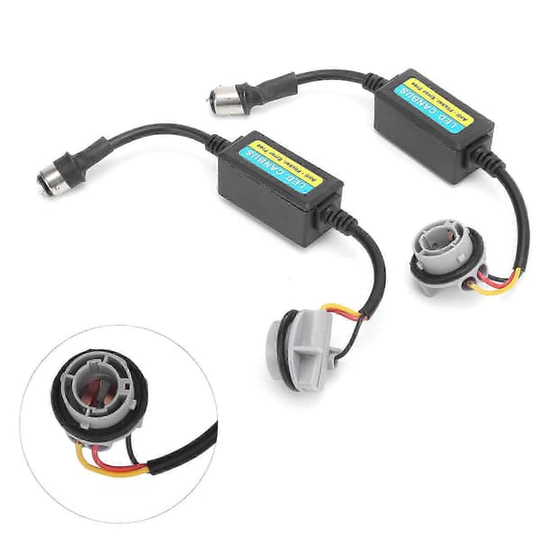 2 stk. 1157 LED Dekoder 5W 12-24V Lastmotstand Flash Advarsel Canbus Feilfri Avlyser for Bil