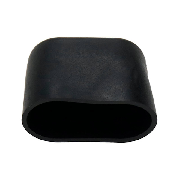 20 st Svarta Möbelfötter Skydd för Bord Stolsben Golvskydd, Oval, Gummi och PVC 15x30mm