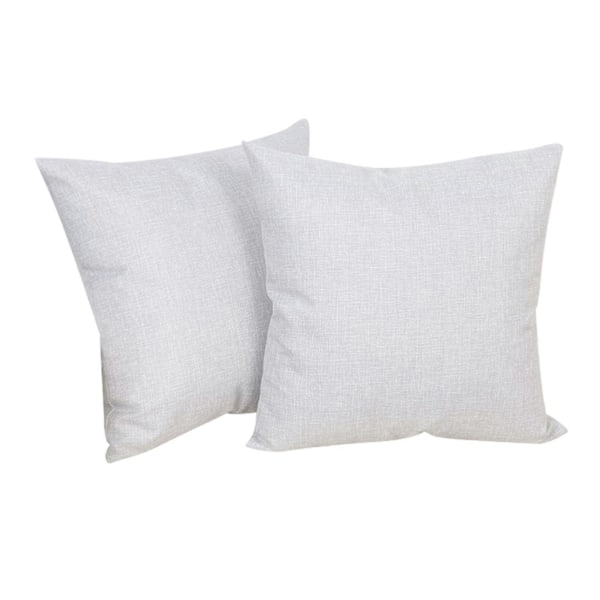 Putevar i lin-look for hjemmet, dekorative, til sofa, soverom, bil, med glidelås Light gray 50*50cm