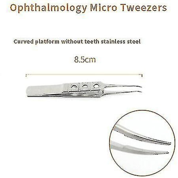 Ophthalmologiske Mikrokirurgiske Pincet Fedtpincet Rustfrit Stål Dobbelt Øjenlåg Plastikkirurgiske Instrumenter Pincet Platform Red