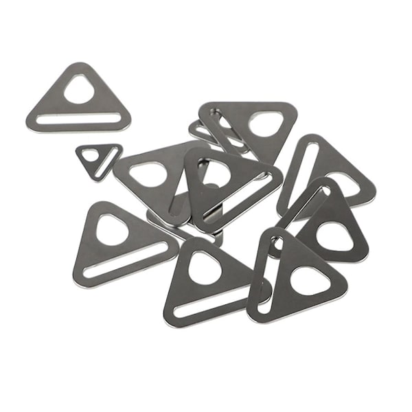 10 stk Justerbar Trekant med Stang Svingbar Klips D Dee Ring Spenne Støpt 32mm