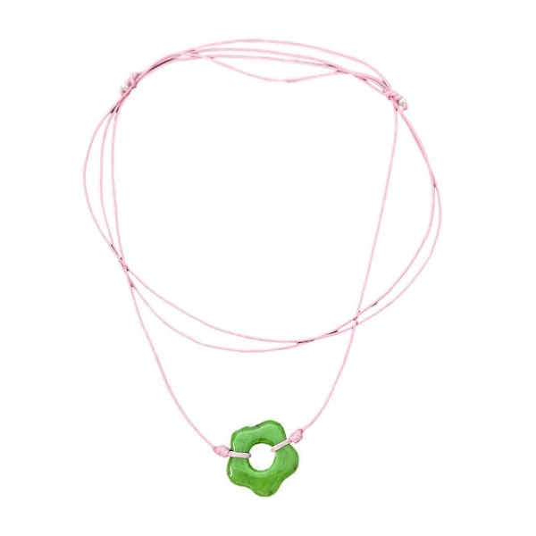 Tyylikäs solmittu kukka riipus kaulakoru ontto kukka riipus choker tytöille