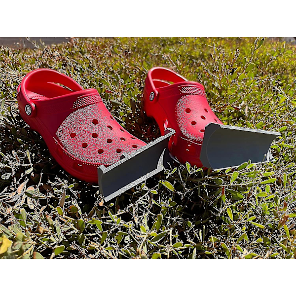 Lumikola-riipus Crocs-kenkiin, pari lumikola-lisävarusteita etuosaan Grey