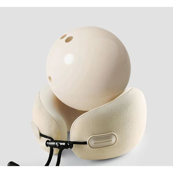Memory Foam Nakkepude til Rejser – Ergonomisk og kompakt design, egnet til fly, biler og lange ture (grå) grey