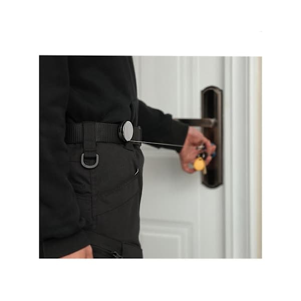 Infällbar nyckelring med jojo-funktion och snöre 62 cm 2-pack