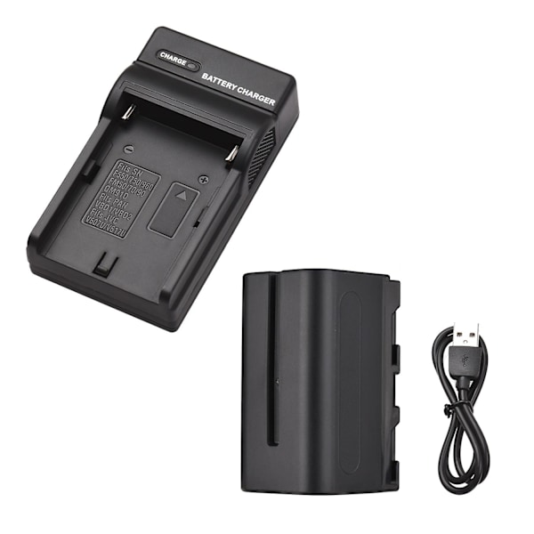 NP-F750/ NP-F770 Kameran Akku ja Laturisetti 1 kpl 7,2 V 5200 mAh Suuri Ladattava Akku USB:llä